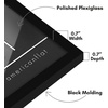 image:imageAmericanflat 24x30 Poster Frame  Slim Molding  Black  Polished plexiglass front hangs vertical or horizontal sawtooth hangers included secure turntab backingBlack