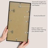 image:imageAmericanflat 24x30 Poster Frame  Slim Molding  Black  Polished plexiglass front hangs vertical or horizontal sawtooth hangers included secure turntab backingBlack