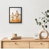 image:imageAmericanflat 24x30 Poster Frame  Slim Molding  Black  Polished plexiglass front hangs vertical or horizontal sawtooth hangers included secure turntab backingBlack