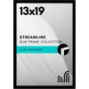image:imageAmericanflat 24x30 Poster Frame  Slim Molding  Black  Polished plexiglass front hangs vertical or horizontal sawtooth hangers included secure turntab backingBlack