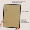 image:imageAmericanflat 24x30 Poster Frame  Slim Molding  Black  Polished plexiglass front hangs vertical or horizontal sawtooth hangers included secure turntab backingBlack