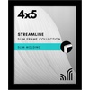 image:imageAmericanflat 24x30 Poster Frame  Slim Molding  Black  Polished plexiglass front hangs vertical or horizontal sawtooth hangers included secure turntab backingBlack
