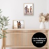 image:imageAmericanflat 24x30 Poster Frame  Slim Molding  Black  Polished plexiglass front hangs vertical or horizontal sawtooth hangers included secure turntab backingNatural Oak