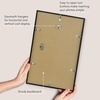 image:imageAmericanflat 24x30 Poster Frame  Slim Molding  Black  Polished plexiglass front hangs vertical or horizontal sawtooth hangers included secure turntab backingBlack