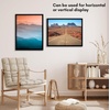 image:imageAmericanflat 24x30 Poster Frame  Slim Molding  Black  Polished plexiglass front hangs vertical or horizontal sawtooth hangers included secure turntab backingBlack