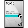 image:imageAmericanflat 24x30 Poster Frame  Slim Molding  Black  Polished plexiglass front hangs vertical or horizontal sawtooth hangers included secure turntab backingBlack
