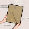 image:imageAmericanflat 24x30 Poster Frame  Slim Molding  Black  Polished plexiglass front hangs vertical or horizontal sawtooth hangers included secure turntab backingBlack