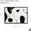 image:imageAmericanflat 24x30 Poster Frame  Slim Molding  Black  Polished plexiglass front hangs vertical or horizontal sawtooth hangers included secure turntab backingBlack