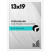 image:imageAmericanflat 24x30 Poster Frame  Slim Molding  Black  Polished plexiglass front hangs vertical or horizontal sawtooth hangers included secure turntab backingWhite
