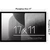 image:imageAmericanflat 24x30 Poster Frame  Slim Molding  Black  Polished plexiglass front hangs vertical or horizontal sawtooth hangers included secure turntab backingBlack