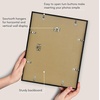 image:imageAmericanflat 24x30 Poster Frame  Slim Molding  Black  Polished plexiglass front hangs vertical or horizontal sawtooth hangers included secure turntab backingBlack