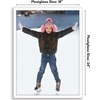 image:imageAmericanflat 24x30 Poster Frame  Slim Molding  Black  Polished plexiglass front hangs vertical or horizontal sawtooth hangers included secure turntab backingWhite