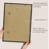 image:imageAmericanflat 24x30 Poster Frame  Slim Molding  Black  Polished plexiglass front hangs vertical or horizontal sawtooth hangers included secure turntab backingBlack