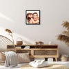image:imageAmericanflat 24x30 Poster Frame  Slim Molding  Black  Polished plexiglass front hangs vertical or horizontal sawtooth hangers included secure turntab backingBlack