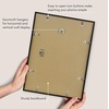 image:imageAmericanflat 24x30 Poster Frame  Slim Molding  Black  Polished plexiglass front hangs vertical or horizontal sawtooth hangers included secure turntab backingBlack
