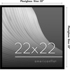 image:imageAmericanflat 24x30 Poster Frame  Slim Molding  Black  Polished plexiglass front hangs vertical or horizontal sawtooth hangers included secure turntab backingBlack
