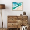 image:imageAmericanflat 24x30 Poster Frame  Slim Molding  Black  Polished plexiglass front hangs vertical or horizontal sawtooth hangers included secure turntab backingNatural Oak