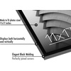 image:imageAmericanflat 24x30 Poster Frame  Slim Molding  Black  Polished plexiglass front hangs vertical or horizontal sawtooth hangers included secure turntab backingBlack