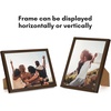 image:imageAmericanflat 24x30 Poster Frame  Slim Molding  Black  Polished plexiglass front hangs vertical or horizontal sawtooth hangers included secure turntab backingWalnut