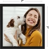 image:imageAmericanflat 24x30 Poster Frame  Slim Molding  Black  Polished plexiglass front hangs vertical or horizontal sawtooth hangers included secure turntab backingBlack