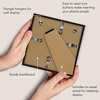 image:imageAmericanflat 24x30 Poster Frame  Slim Molding  Black  Polished plexiglass front hangs vertical or horizontal sawtooth hangers included secure turntab backingBlack