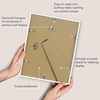 image:imageAmericanflat 24x30 Poster Frame  Slim Molding  Black  Polished plexiglass front hangs vertical or horizontal sawtooth hangers included secure turntab backingWhite