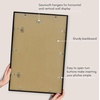 image:imageAmericanflat 24x30 Poster Frame  Slim Molding  Black  Polished plexiglass front hangs vertical or horizontal sawtooth hangers included secure turntab backingBlack