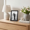 image:imageAmericanflat 24x30 Poster Frame  Slim Molding  Black  Polished plexiglass front hangs vertical or horizontal sawtooth hangers included secure turntab backingBlack