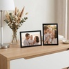 image:imageAmericanflat 24x30 Poster Frame  Slim Molding  Black  Polished plexiglass front hangs vertical or horizontal sawtooth hangers included secure turntab backingBlack
