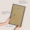 image:imageAmericanflat 24x30 Poster Frame  Slim Molding  Black  Polished plexiglass front hangs vertical or horizontal sawtooth hangers included secure turntab backingBlack