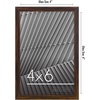 image:imageAmericanflat 24x30 Poster Frame  Slim Molding  Black  Polished plexiglass front hangs vertical or horizontal sawtooth hangers included secure turntab backingWalnut
