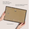 image:imageAmericanflat 24x30 Poster Frame  Slim Molding  Black  Polished plexiglass front hangs vertical or horizontal sawtooth hangers included secure turntab backingBlack