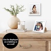 image:imageAmericanflat 24x30 Poster Frame  Slim Molding  Black  Polished plexiglass front hangs vertical or horizontal sawtooth hangers included secure turntab backingWhite