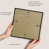 image:imageAmericanflat 24x30 Poster Frame  Slim Molding  Black  Polished plexiglass front hangs vertical or horizontal sawtooth hangers included secure turntab backingBlack