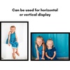 image:imageAmericanflat 24x30 Poster Frame  Slim Molding  Black  Polished plexiglass front hangs vertical or horizontal sawtooth hangers included secure turntab backingBlack