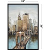image:imageAmericanflat 24x30 Poster Frame  Slim Molding  Black  Polished plexiglass front hangs vertical or horizontal sawtooth hangers included secure turntab backingBlack