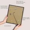 image:imageAmericanflat 24x30 Poster Frame  Slim Molding  Black  Polished plexiglass front hangs vertical or horizontal sawtooth hangers included secure turntab backingBlack