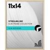 image:imageAmericanflat 24x30 Poster Frame  Slim Molding  Black  Polished plexiglass front hangs vertical or horizontal sawtooth hangers included secure turntab backingNatural Oak