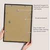 image:imageAmericanflat 24x30 Poster Frame  Slim Molding  Black  Polished plexiglass front hangs vertical or horizontal sawtooth hangers included secure turntab backingBlack