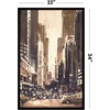image:imageAmericanflat 24x30 Poster Frame  Slim Molding  Black  Polished plexiglass front hangs vertical or horizontal sawtooth hangers included secure turntab backingBlack