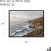 image:imageAmericanflat 24x30 Poster Frame  Slim Molding  Black  Polished plexiglass front hangs vertical or horizontal sawtooth hangers included secure turntab backingBlack