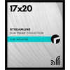 image:imageAmericanflat 24x30 Poster Frame  Slim Molding  Black  Polished plexiglass front hangs vertical or horizontal sawtooth hangers included secure turntab backingBlack