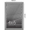 image:imageAmericanflat 24x30 Poster Frame  Slim Molding  Black  Polished plexiglass front hangs vertical or horizontal sawtooth hangers included secure turntab backingSilver