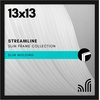 image:imageAmericanflat 24x30 Poster Frame  Slim Molding  Black  Polished plexiglass front hangs vertical or horizontal sawtooth hangers included secure turntab backingBlack