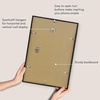 image:imageAmericanflat 24x30 Poster Frame  Slim Molding  Black  Polished plexiglass front hangs vertical or horizontal sawtooth hangers included secure turntab backingBlack