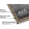 image:imageAmericanflat 24x30 Poster Frame  Slim Molding  Black  Polished plexiglass front hangs vertical or horizontal sawtooth hangers included secure turntab backingDistressed Brown