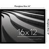 image:imageAmericanflat 24x30 Poster Frame  Slim Molding  Black  Polished plexiglass front hangs vertical or horizontal sawtooth hangers included secure turntab backingBlack