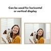image:imageAmericanflat 24x30 Poster Frame  Slim Molding  Black  Polished plexiglass front hangs vertical or horizontal sawtooth hangers included secure turntab backingNatural Oak