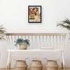 image:imageAmericanflat 24x30 Poster Frame  Slim Molding  Black  Polished plexiglass front hangs vertical or horizontal sawtooth hangers included secure turntab backingBlack