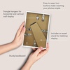image:imageAmericanflat 24x30 Poster Frame  Slim Molding  Black  Polished plexiglass front hangs vertical or horizontal sawtooth hangers included secure turntab backingWhite